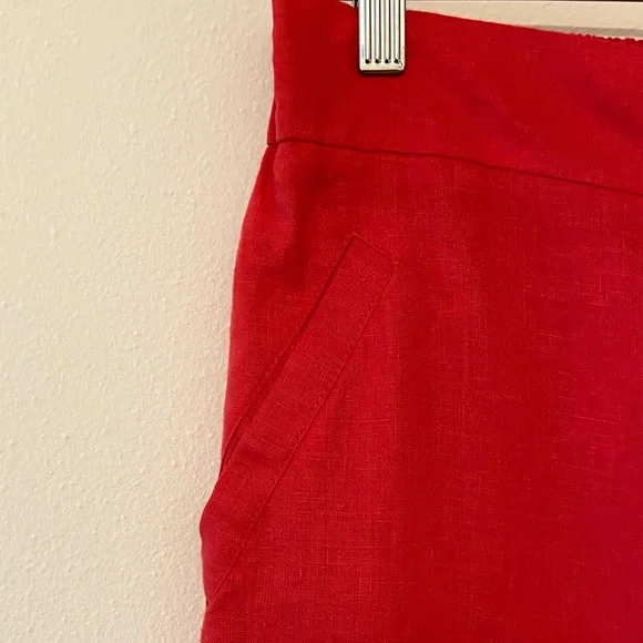New Flax Red High-Waisted Shorts - Picture 2 of 7